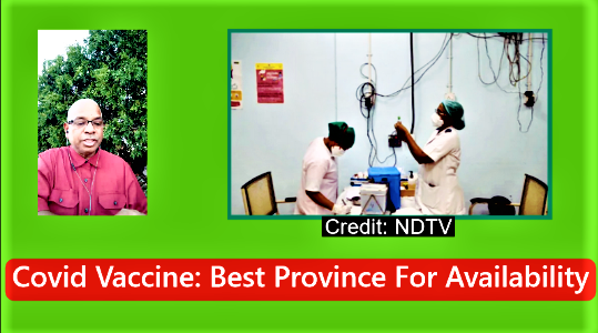 Figure 1: Covid Vaccine: Best Province For Availability